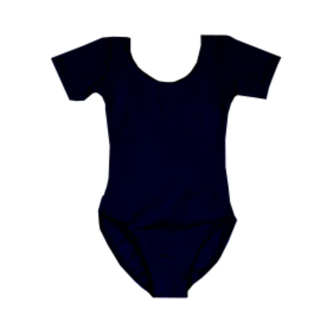 Navy Cap Sleeve leotards
